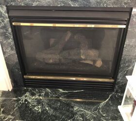 how can i replace marble with subway tile on a fireplace surround