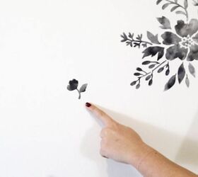cmo pintar un papel pintado de acuarela usando plantillas florales