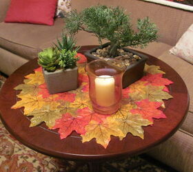 make a decorative leaf doily for fall