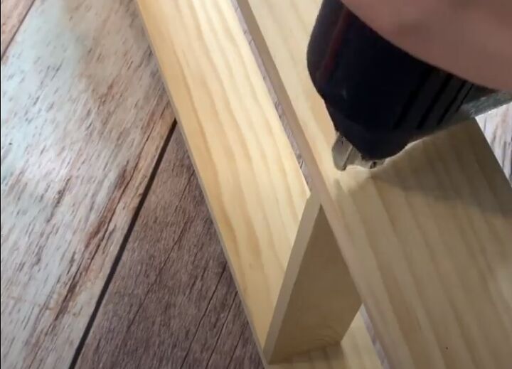 grab a 5 full length mirror from walmart for this fun storage idea