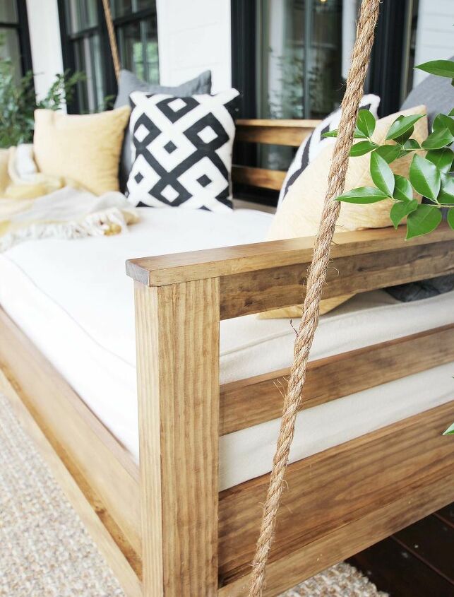how to build a porch swing bed