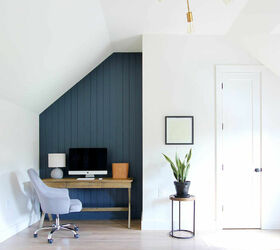 how to create a dark vertical shiplap accent wall