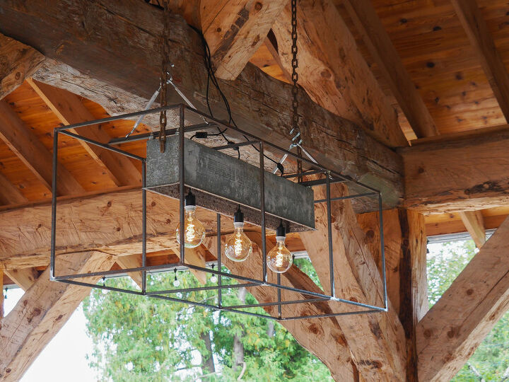 How to Build a Rustic Outdoor Hanging Light With Step by Step Video DIY ...
