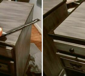 transforming a desk into two night stands