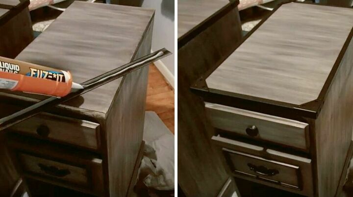 transforming a desk into two night stands