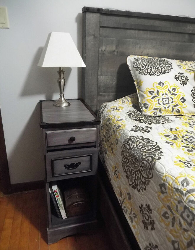 transforming a desk into two night stands