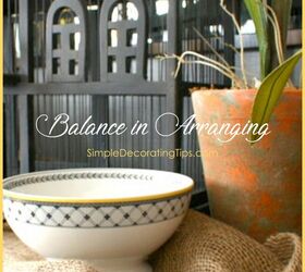balance in arranging