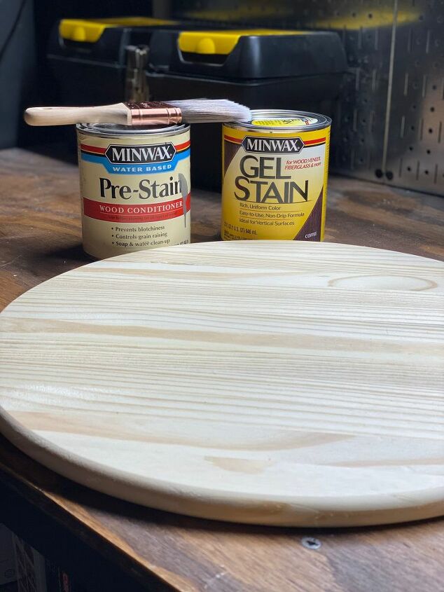 Diy Round Wooden Serving Tray, Round Wood Tray With Handles Diy