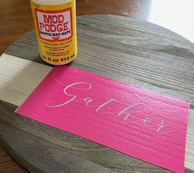 How To Make A DIY Round Wooden Serving Tray | Hometalk