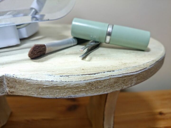 mesa de maquillaje shabby chic reciclada