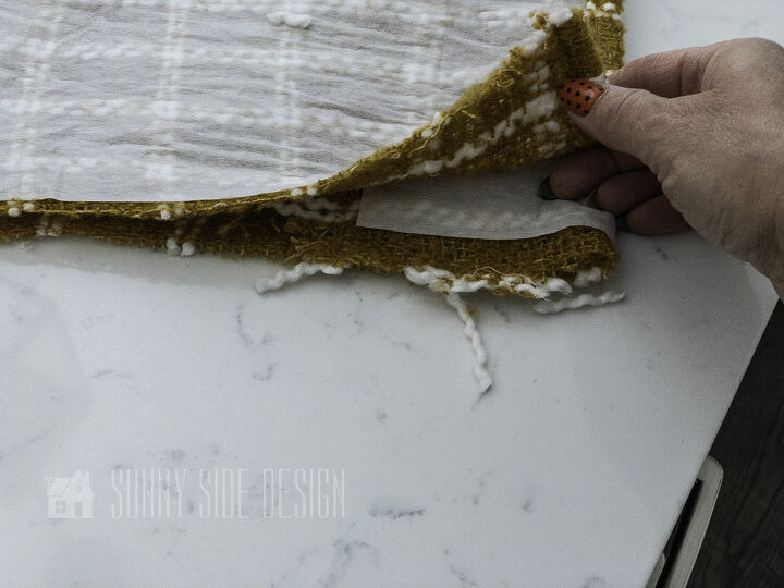 how to make a fringed envelope pillow