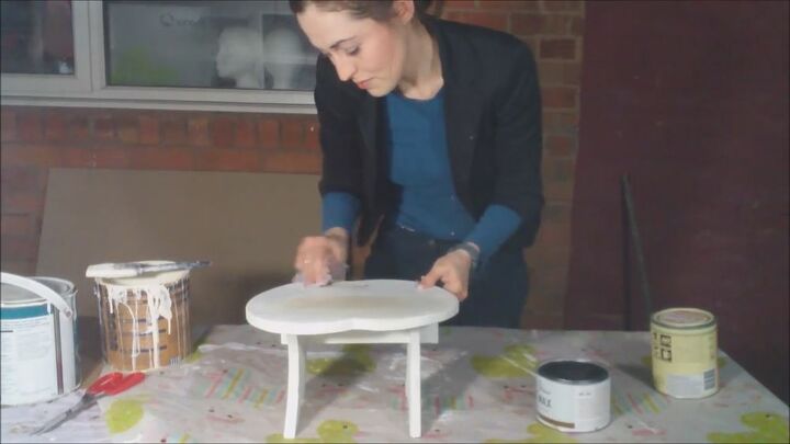 uycycled shabby chic table top make up stand