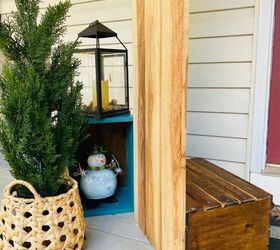 frame your front door with fence pickets