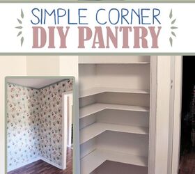 21 inspirational pantry storage ideas for busy homes, 7 DIY Wooden Corner Pantry Storage Cabinet