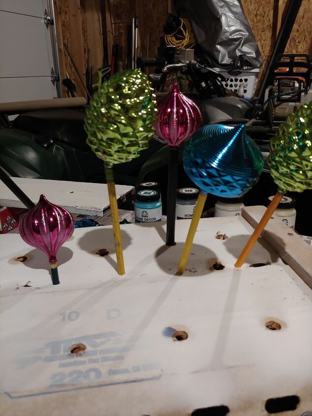 faux vintage christmas ornaments
