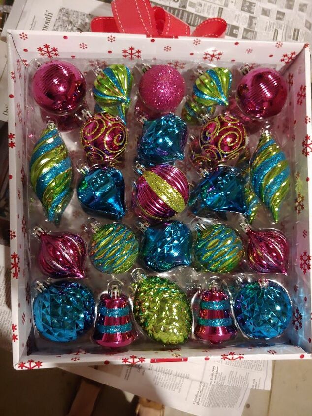 faux vintage christmas ornaments