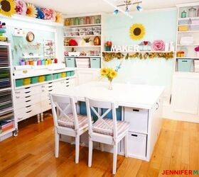 18 exciting ways to create the perfect craft room furniture, 12 Build a Table From IKEA Furniture