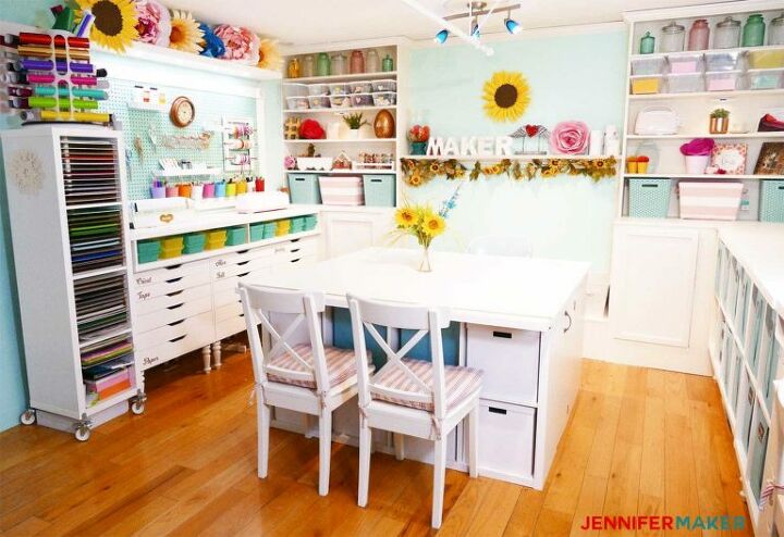 18 exciting ways to create the perfect craft room furniture, 12 Build a Table From IKEA Furniture