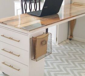 18 exciting ways to create the perfect craft room furniture, 11 Attach an IKEA Unit to a Craft Table