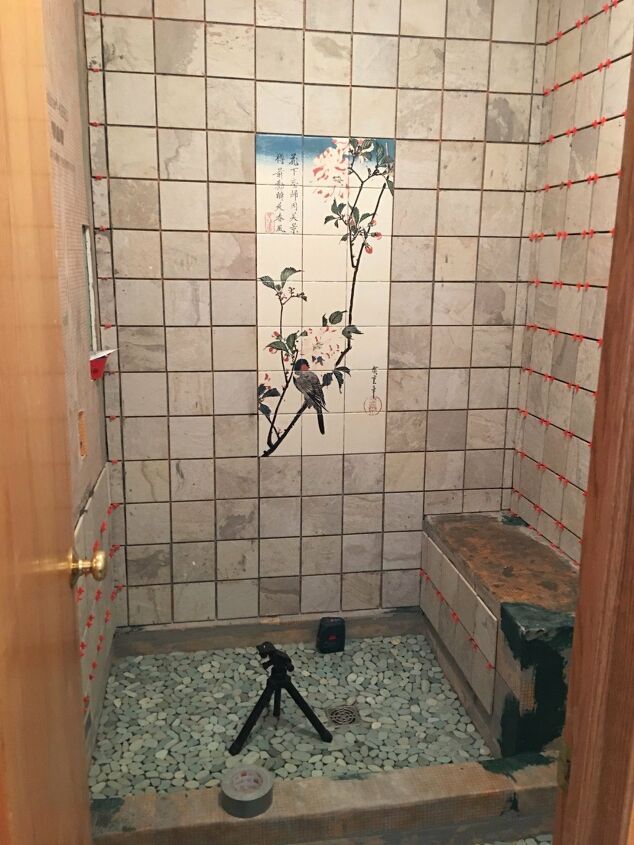 stone shower wall tiles