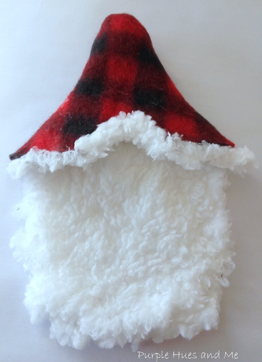 make a gnome ornament from dollar store slippers