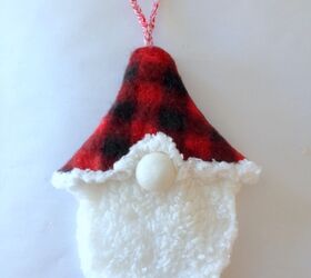 Make a Gnome Ornament From Dollar Store Slippers