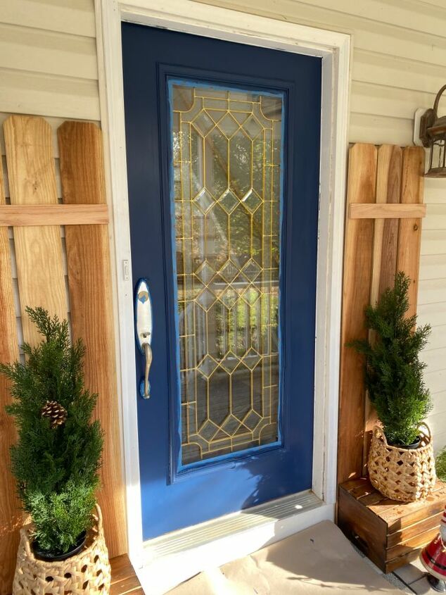 pinte de azul pinte minha porta da frente e decore com vegetao