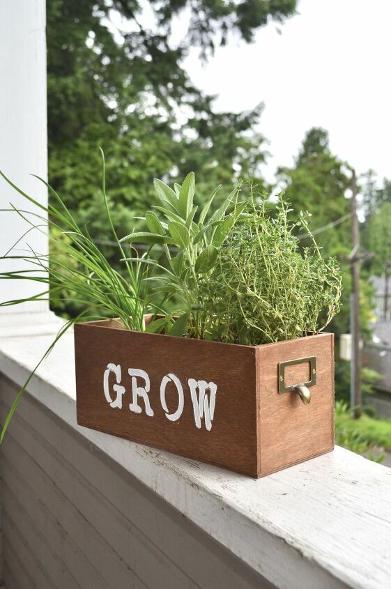 diy herb planter box