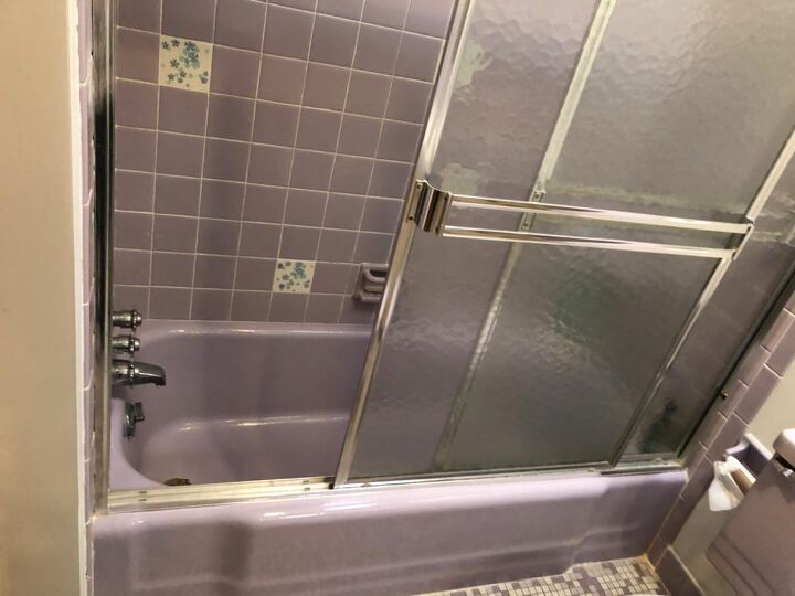 q suggestions updating without remodeling vintage lavender bathroom
