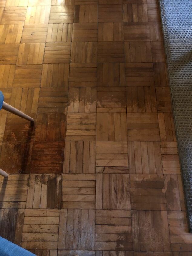 q how do i fix this horrible floor without a professional