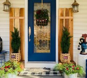 paint it blue painting my front door greenery decor