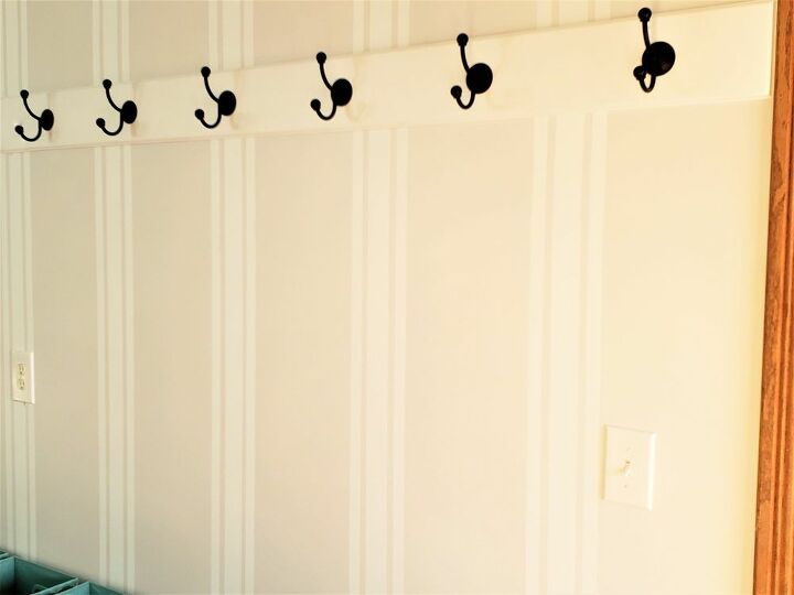 a mudroom wall makeover