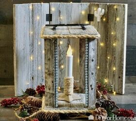 how to make a pallet lantern with no nails