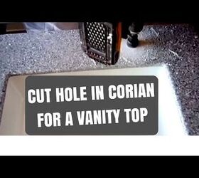 How Do I Cut A Corian Type Countertop Hometalk