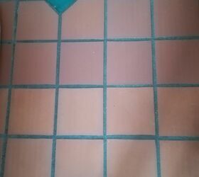 how do i paint the grout on my terracotta tile floor