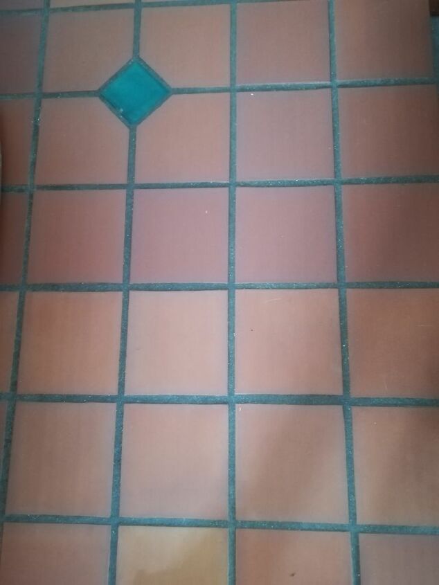 how do i paint the grout on my terracotta tile floor