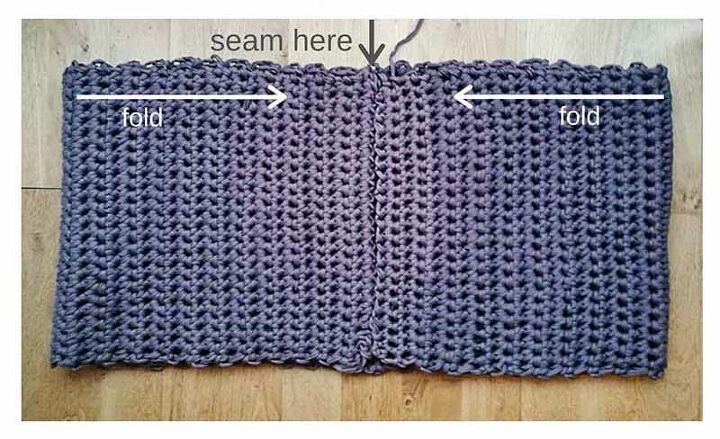 crochet t shirt yarn pouf using ikea dr na boxes