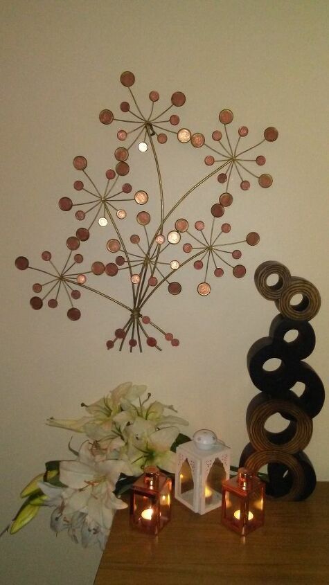money tree made out of pennys from heavon