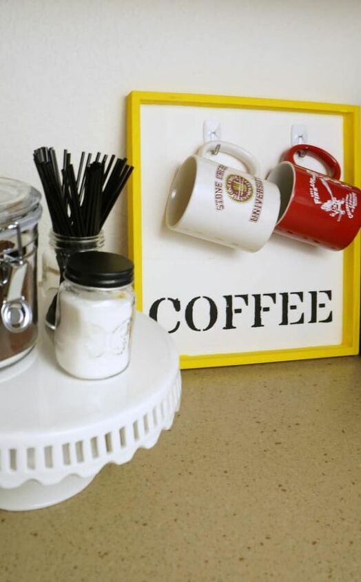 soporte para tazas de caf y estacin de caf diy