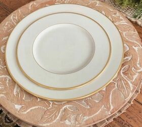 neutral fall tablescape ideas, Layer with your favorite dinnerware