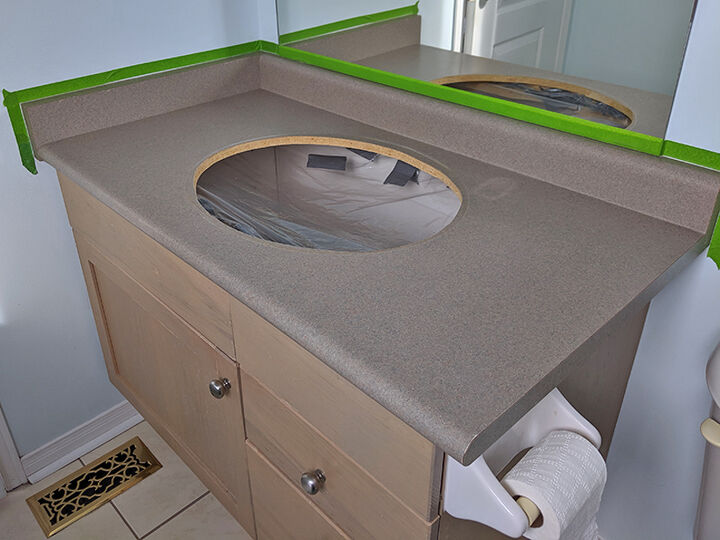 faux marble countertop using epoxy resin