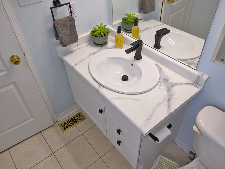 faux marble countertop using epoxy resin