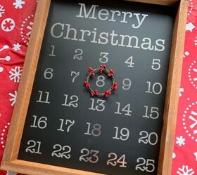 farmhouse style christmas calendar