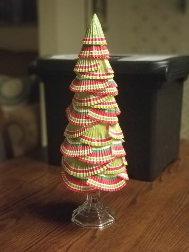 cupcake liner christmas tree