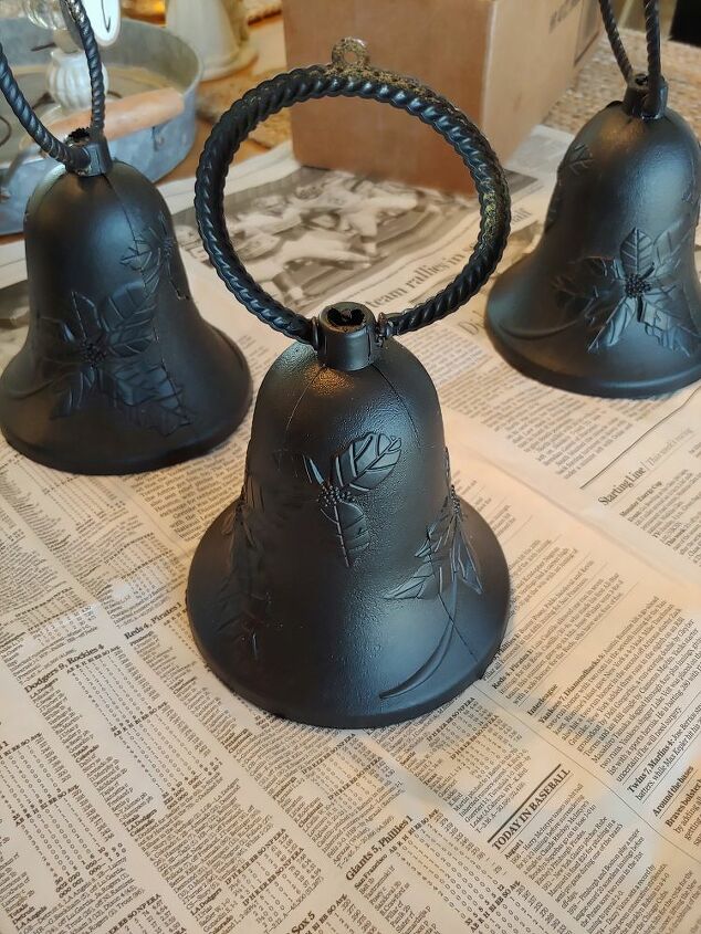 campanas de navidad con campanas de plstico de la tienda del dlar