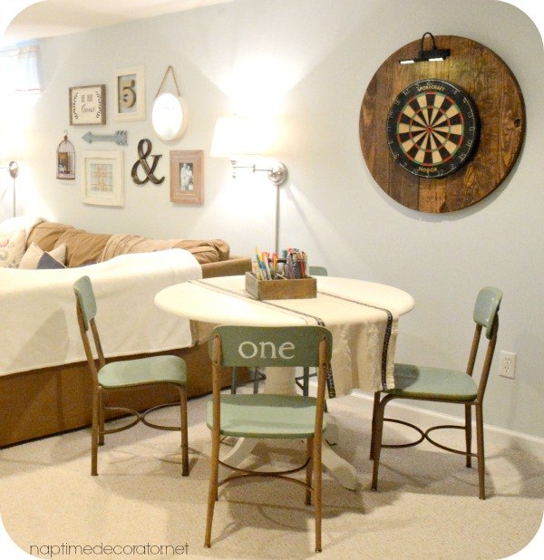 19 basement furniture ideas to transform your space, 1 Add Family Friendly Basement Furniture