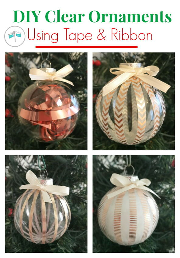 easy ways to dress up plain glass ornaments