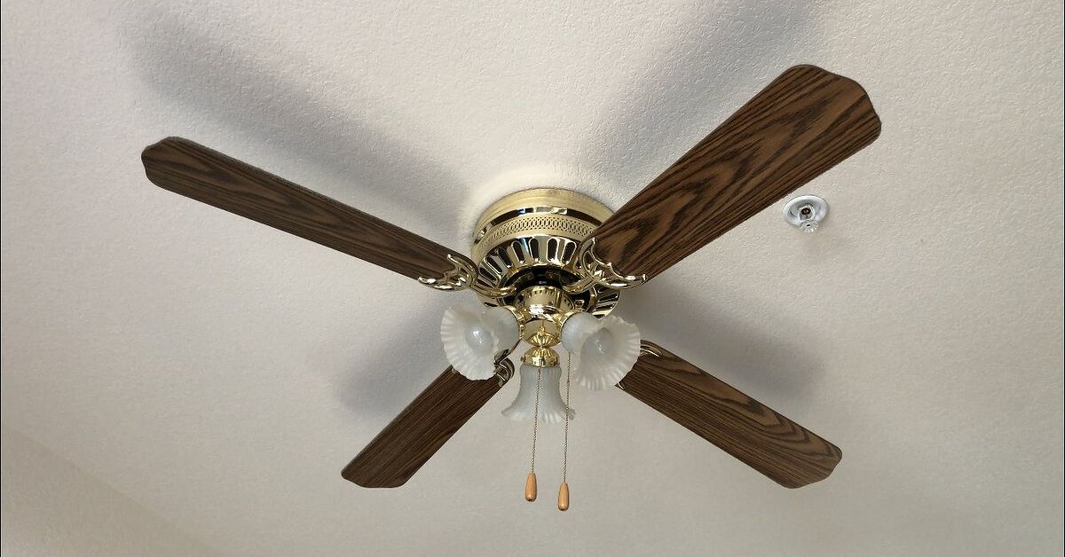 Old Ceiling Fan Makeover Idea on a Budget DIY | Hometalk
