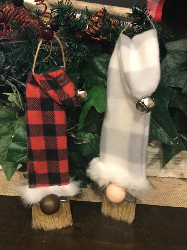 gnome paintbrush ornaments