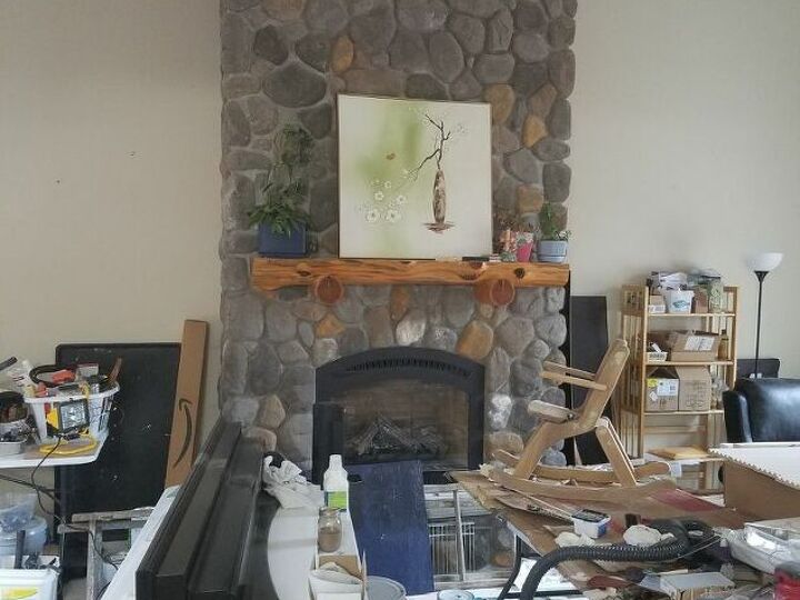 q how do i brighten stone fireplace